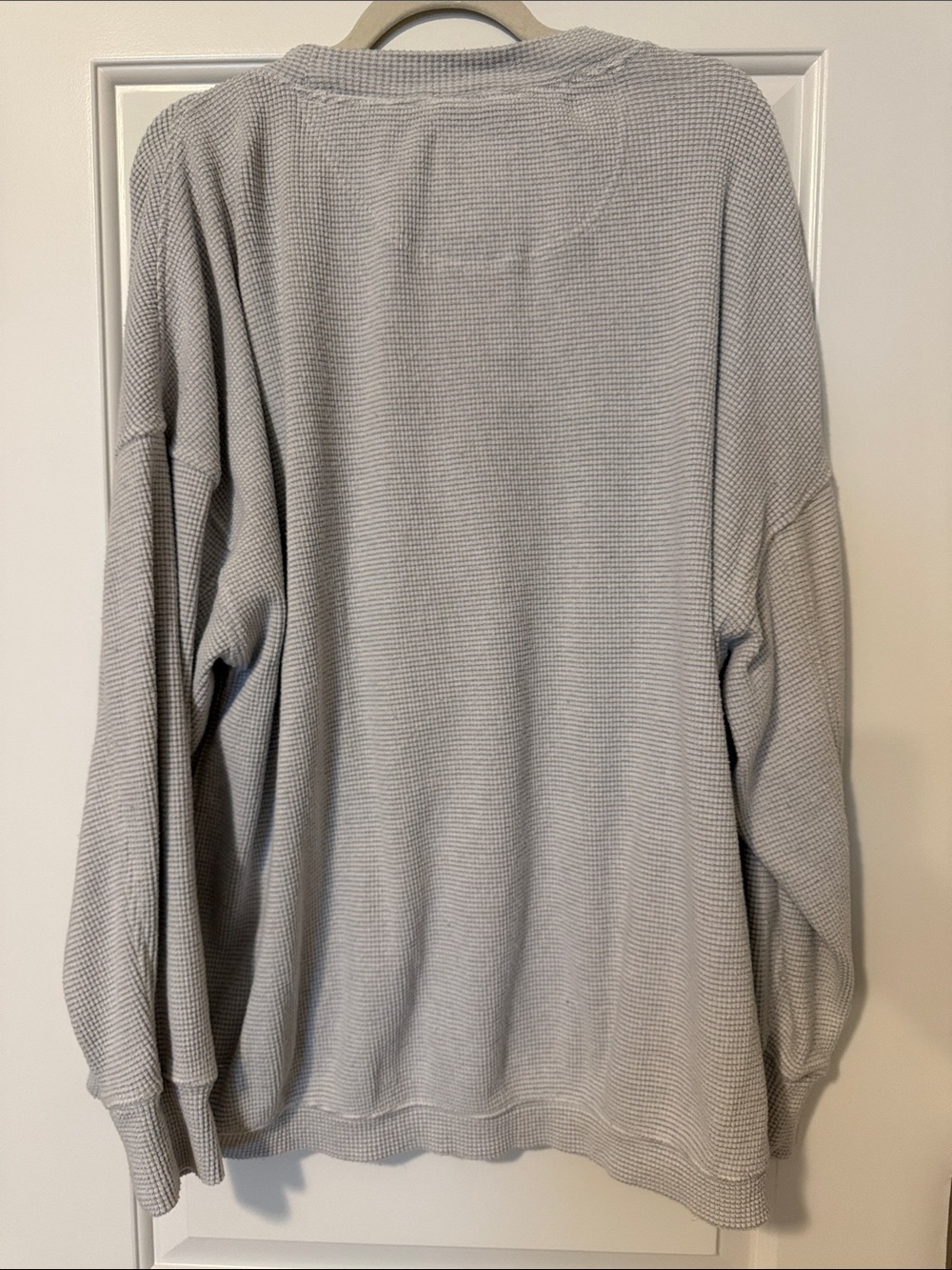 Aerie Light Gray Waffle Knit Sweater - Picture 4 of 6